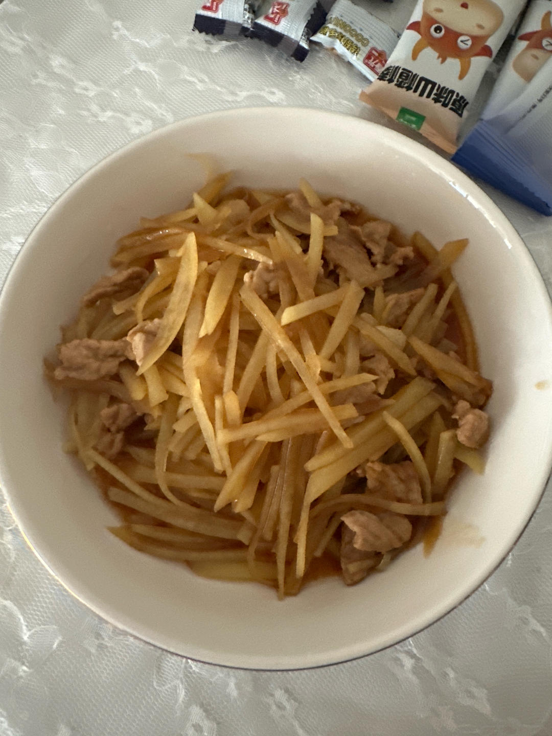 土豆丝炒肉