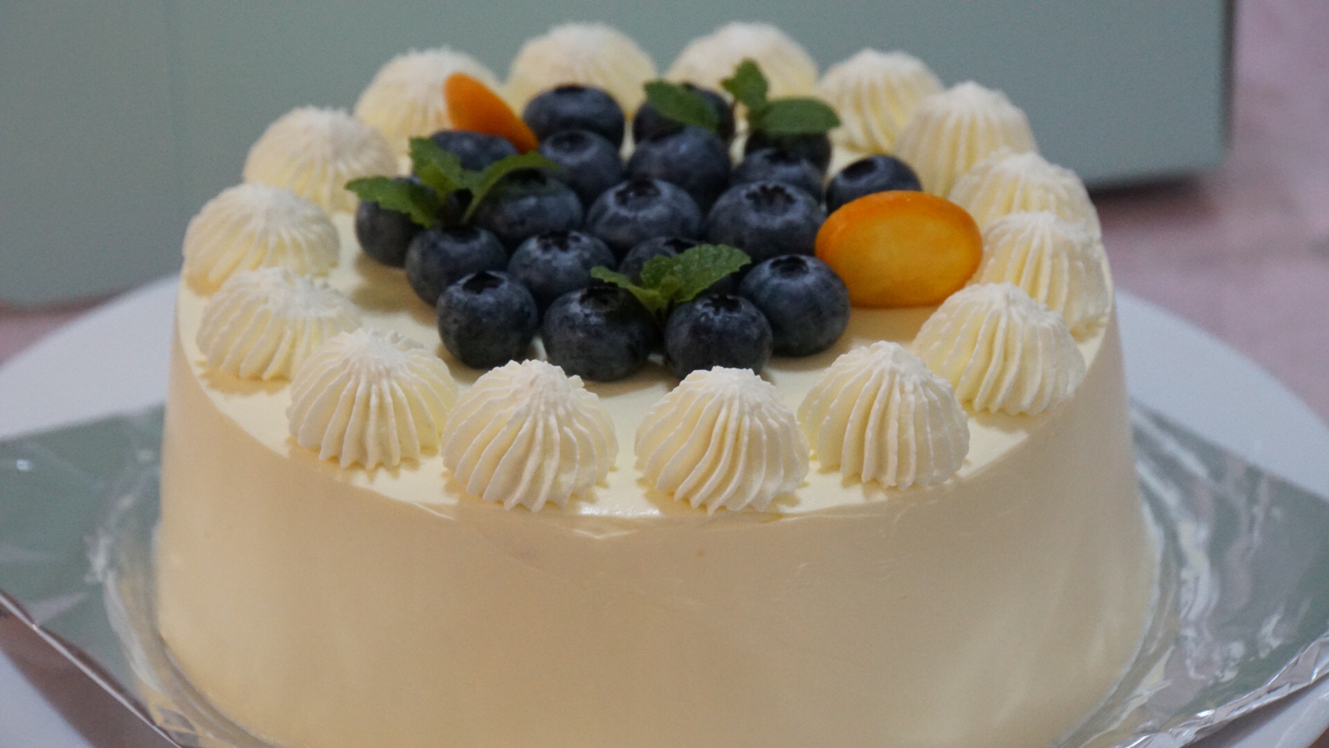 蓝莓装饰蛋糕（6寸）