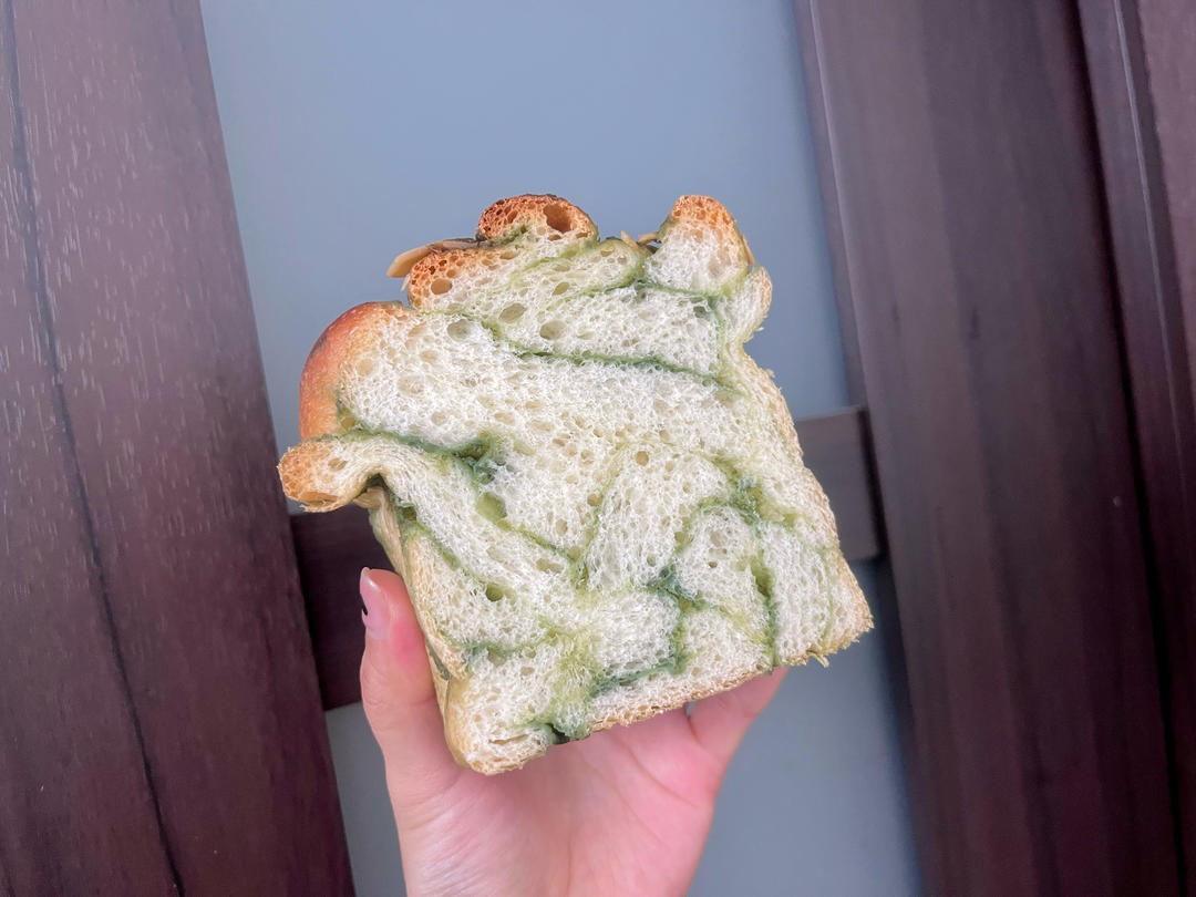 绿色心情---抹茶手撕小吐司