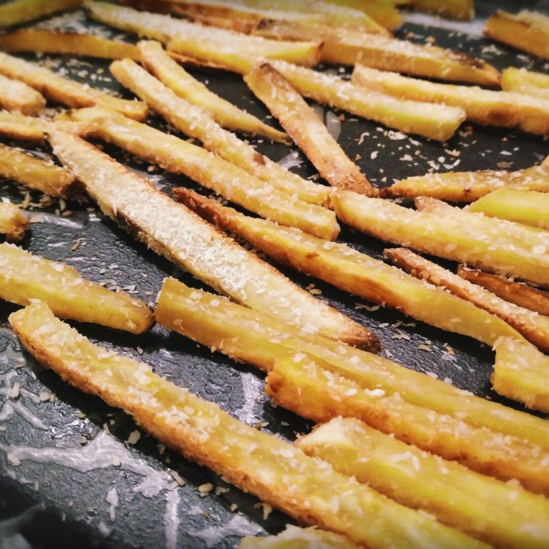 椰蓉烤红薯条（健康夜宵）