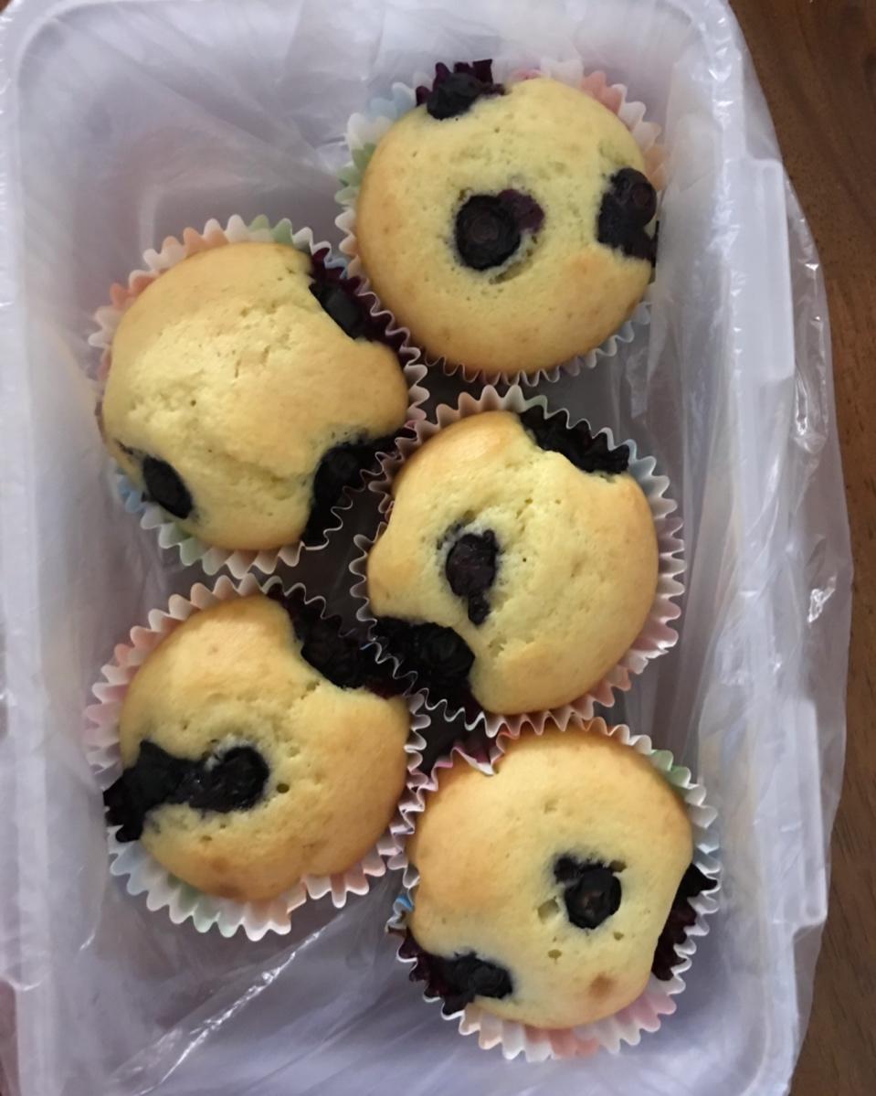 爆浆蓝莓小蛋糕（松饼粉）