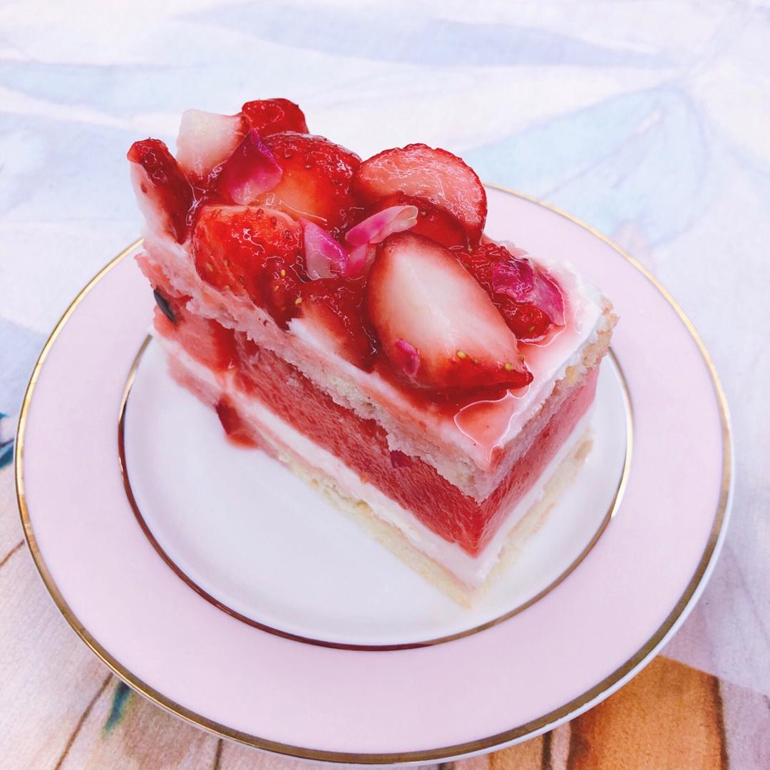 顾咕咕daisy做的澳洲网红西瓜蛋糕