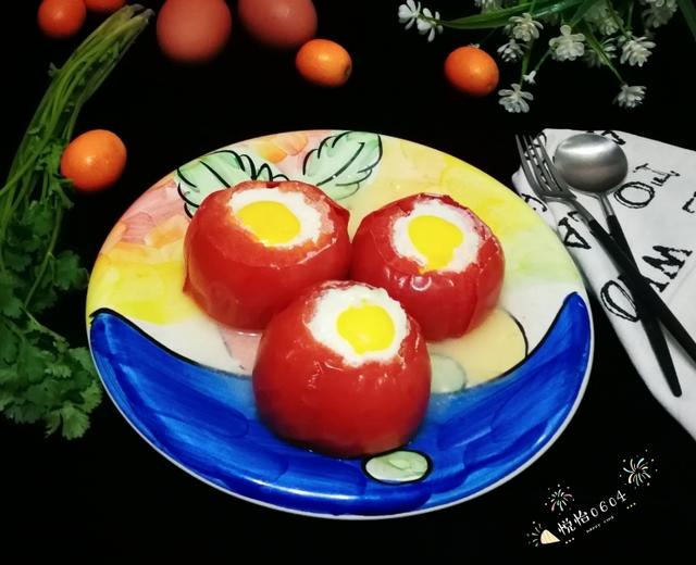蒸番茄盅荷包蛋的做法