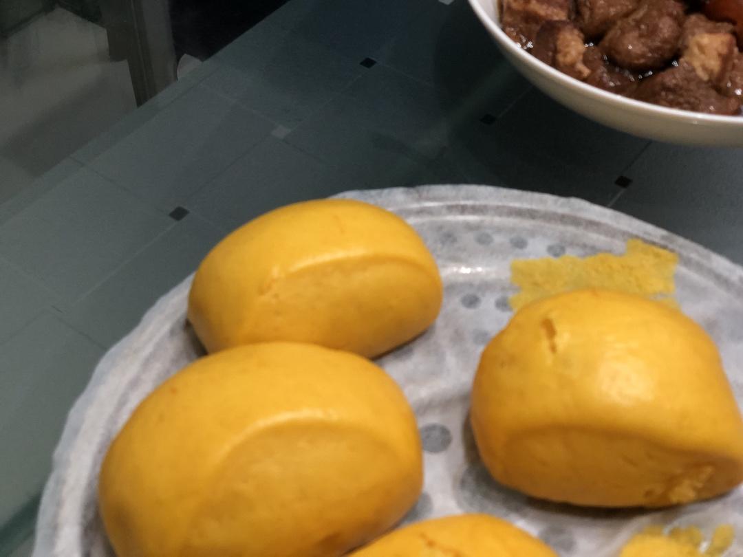 奶香南瓜馒头！我很喜欢！