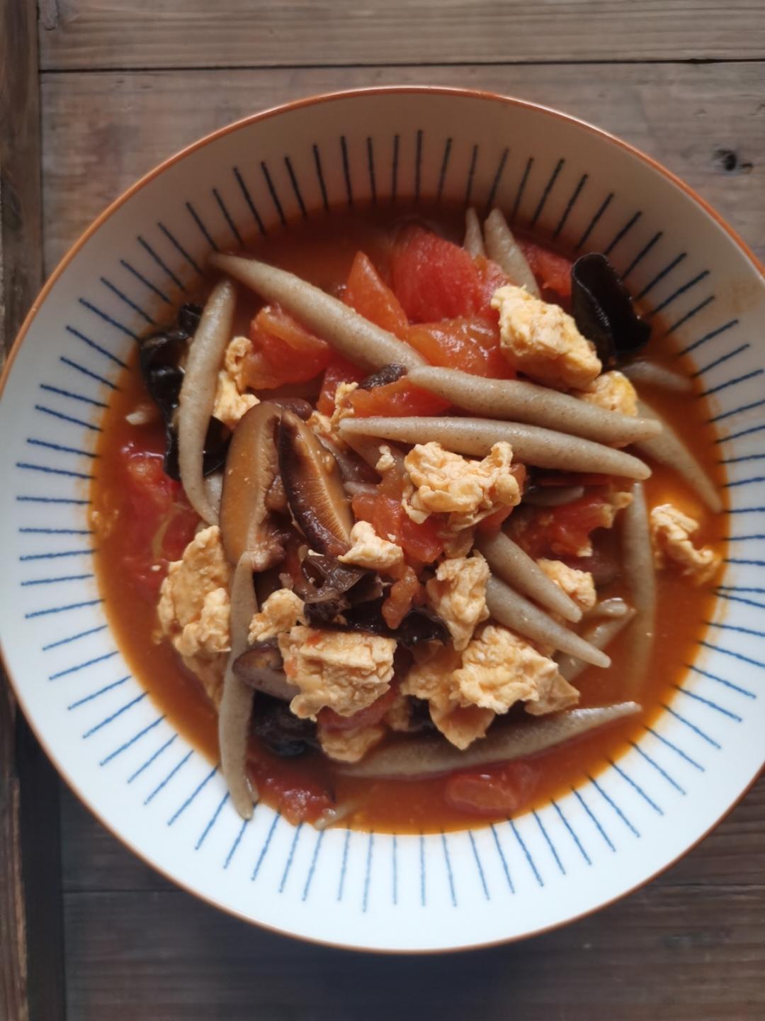 西红柿鸡蛋莜面鱼