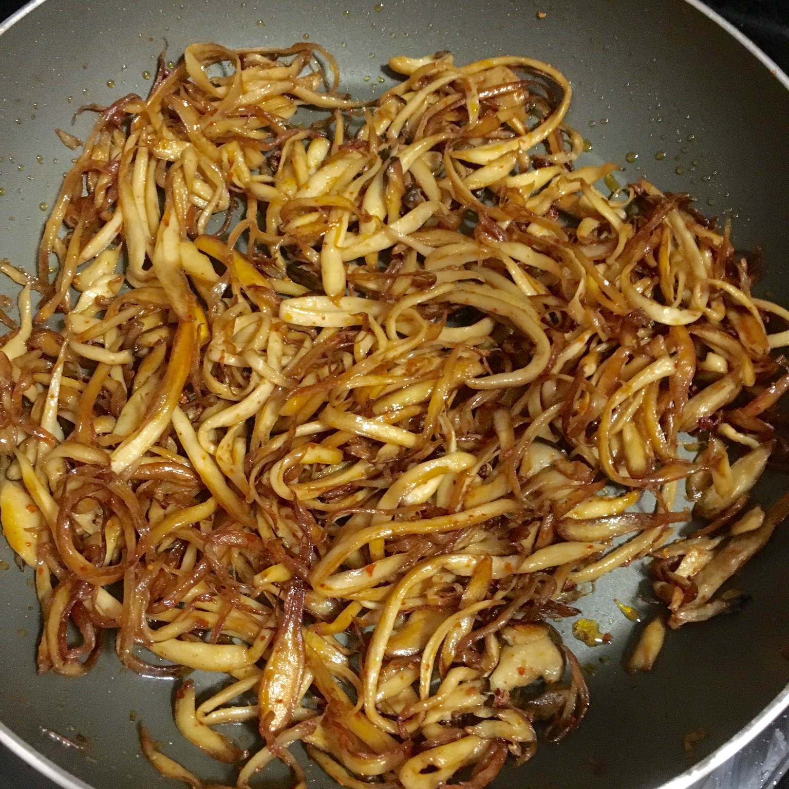 干煸手撕杏鲍菇