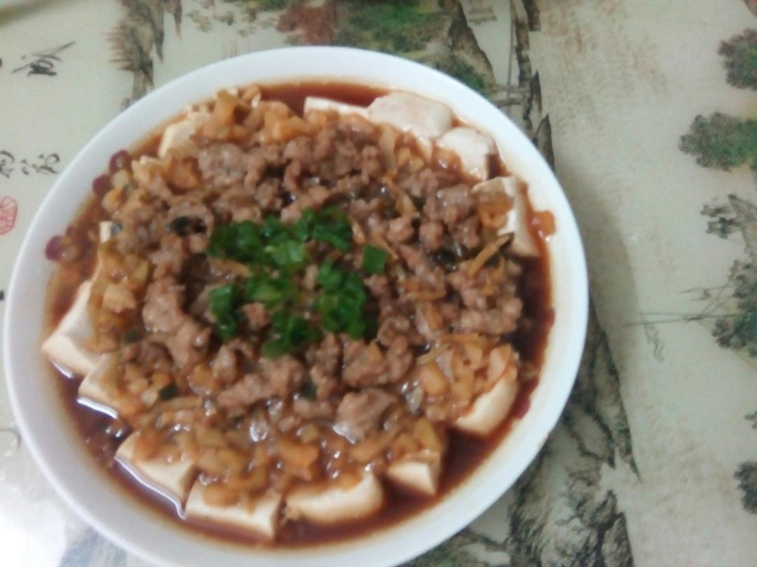 肉末蒸豆腐