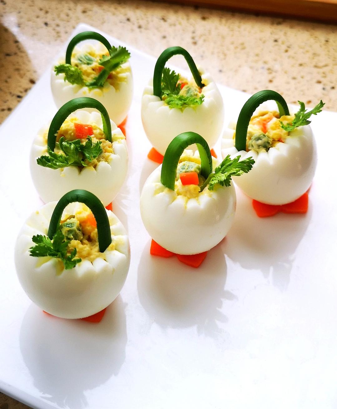 🌸鸡蛋花篮沙拉花－增强免疫力.低卡减脂🌸