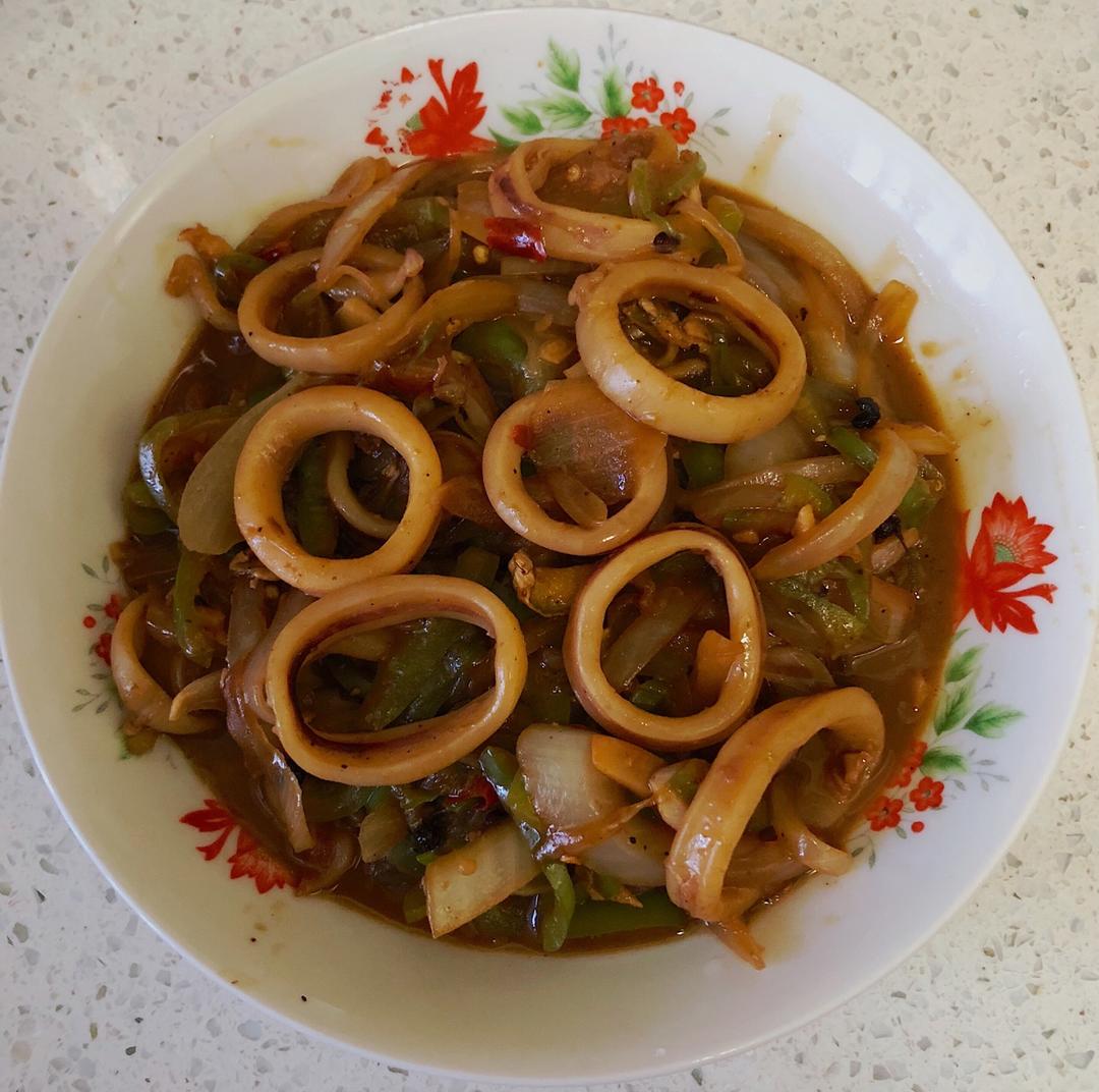 最好吃的酱爆鱿鱼圈