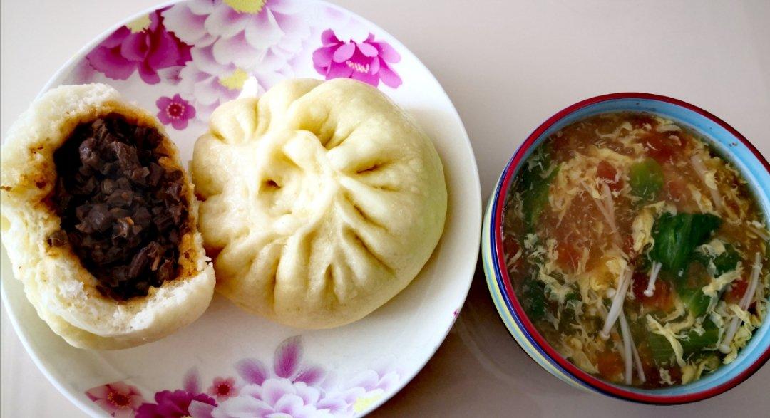 干豇豆五花肉丁包子