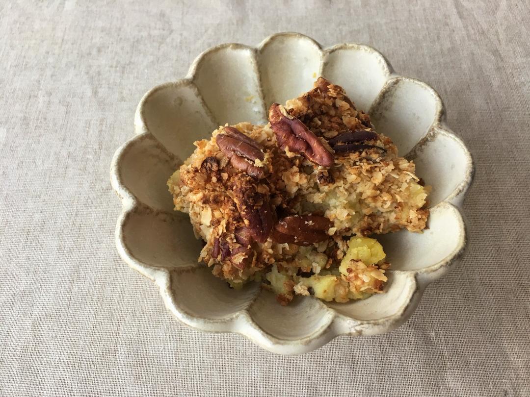 粉糯红薯泥配燕麦酥丨健康·三餐