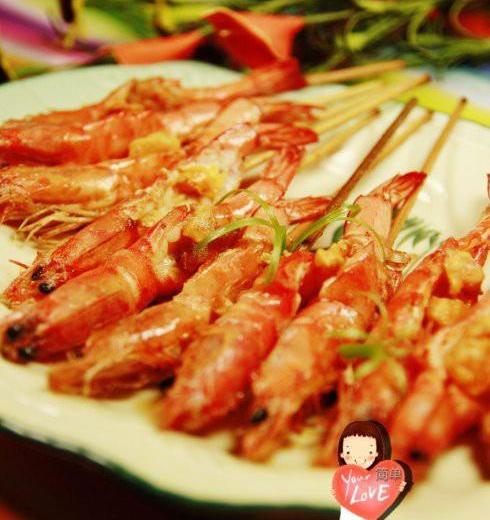 咸蛋黄串串虾