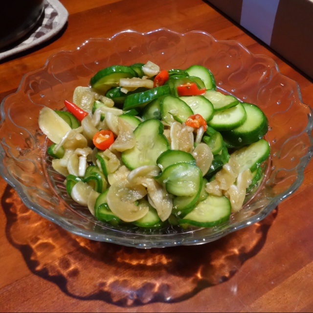 きゅうりとナスの昆布酢漬け（昆布醋漬黄瓜茄子）