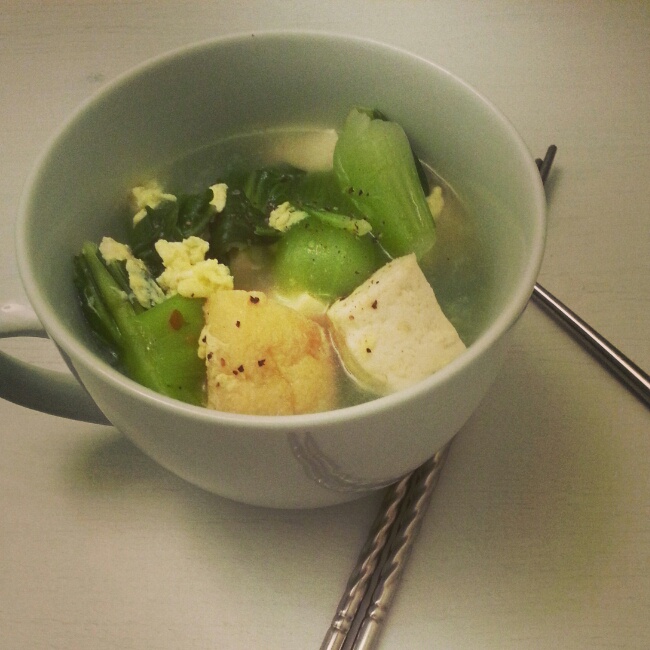 青菜豆腐汤
