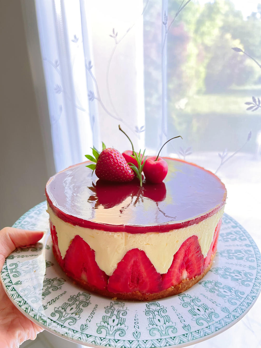 法式草莓蛋糕 fraisier 慕斯林奶油应用之一