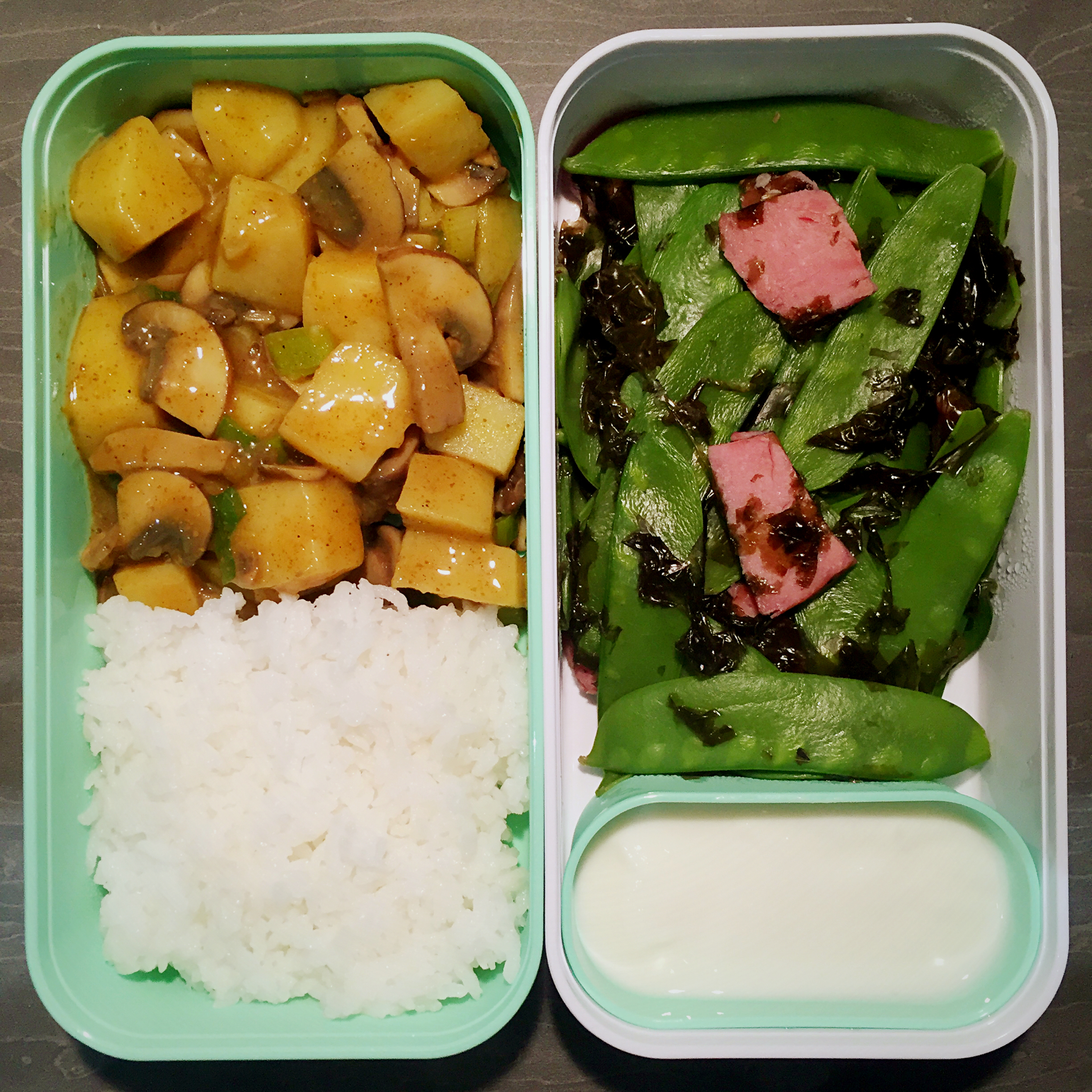 lulu在努力成长做的便当 一人食