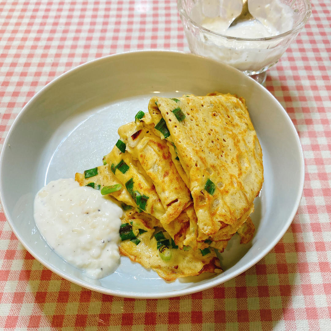 早餐香葱鸡蛋饼