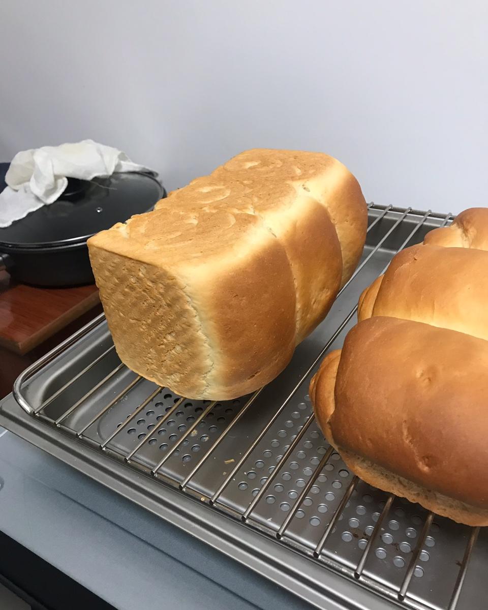中筋粉面包也香软好吃（普通面粉）