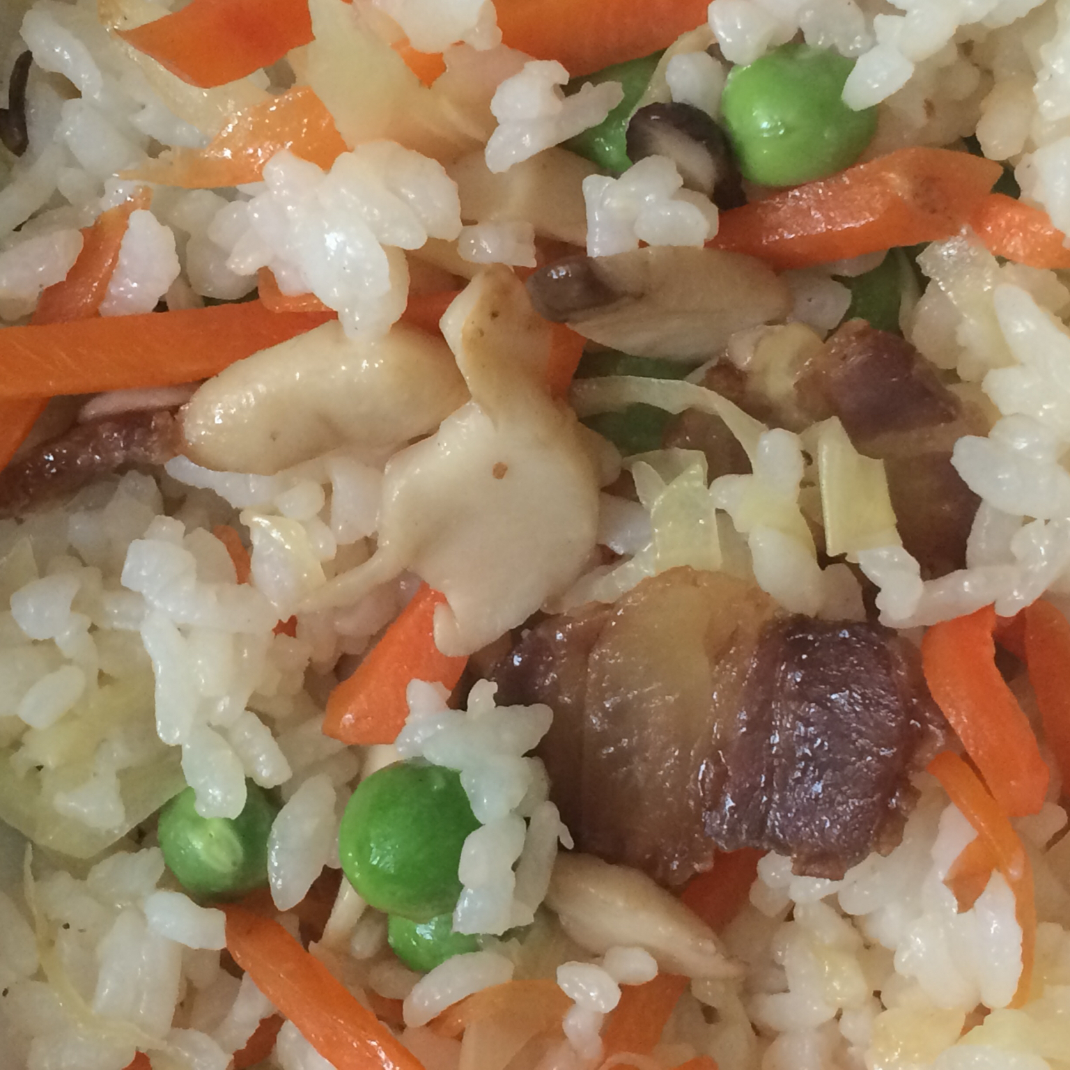 腊味豌豆饭