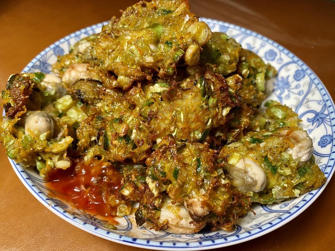 拉轰的哞哞做的炸海蛎煎丸子(生蚝)泉州惠安小吃