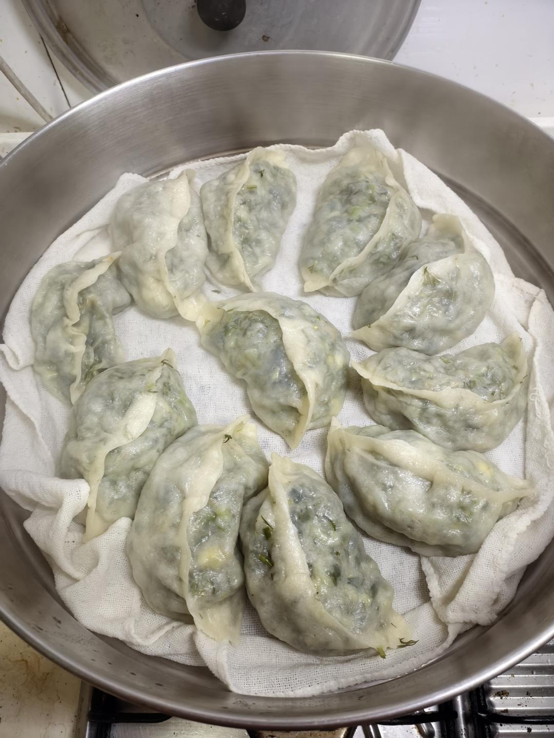 小白菜虾皮鸡蛋菜包子