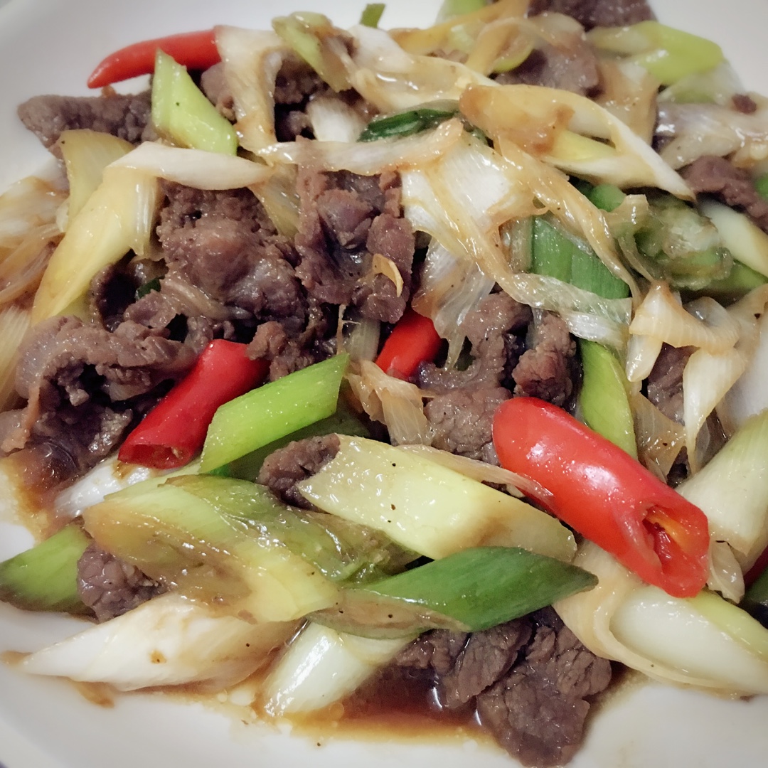 大葱炒牛肉