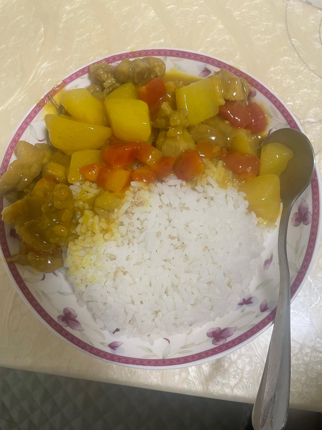 宝宝辅食：咖喱土豆鸡肉饭（适龄：36月+）