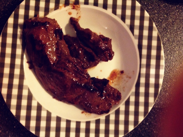 香煎袋鼠肉排/kangaroo steak