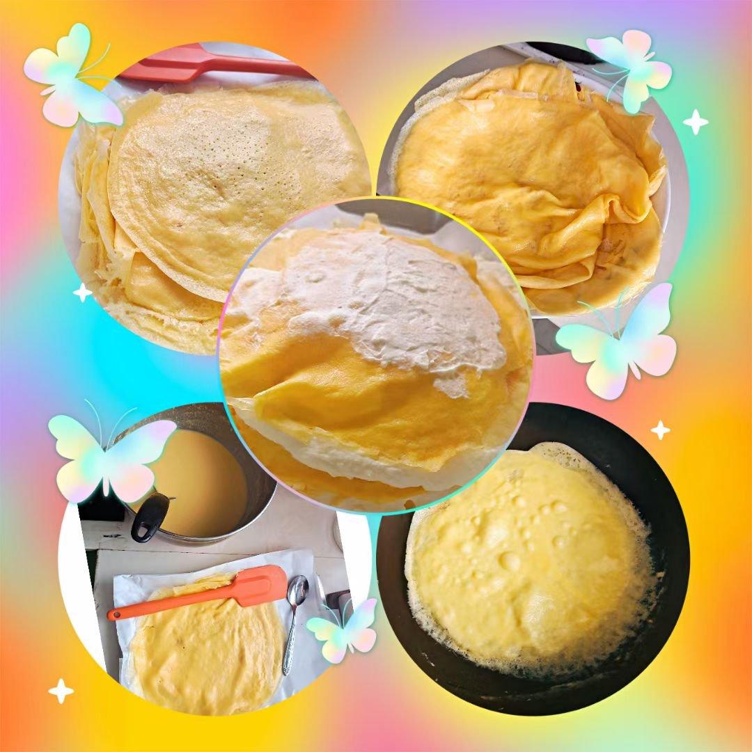 榴莲千层（超软糯蛋皮配方٩( ᐛ )و
