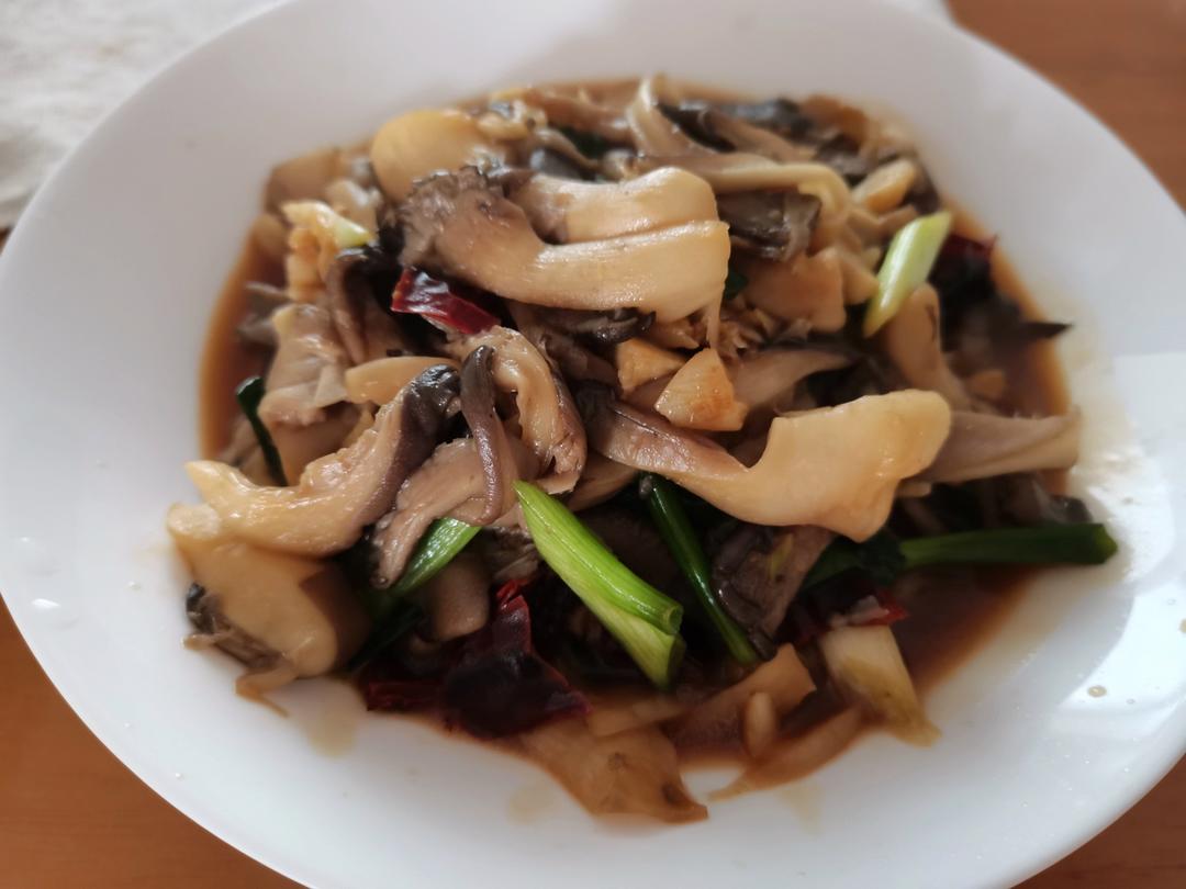 素炒平菇