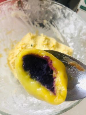 南瓜紫薯糯米糍的做法 步骤12