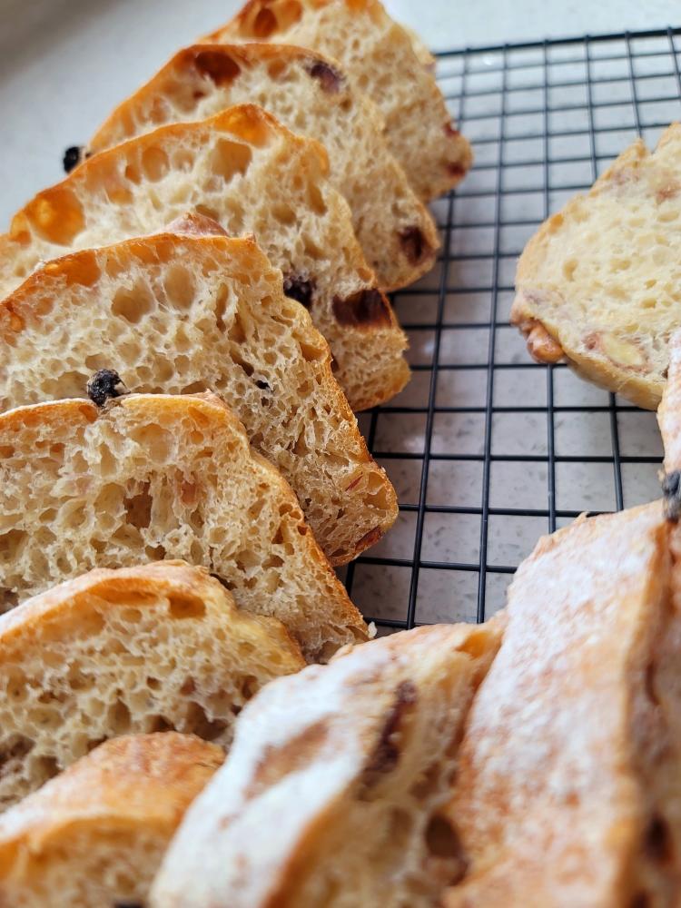 全麦坚果蔓越莓欧包~隔夜发酵