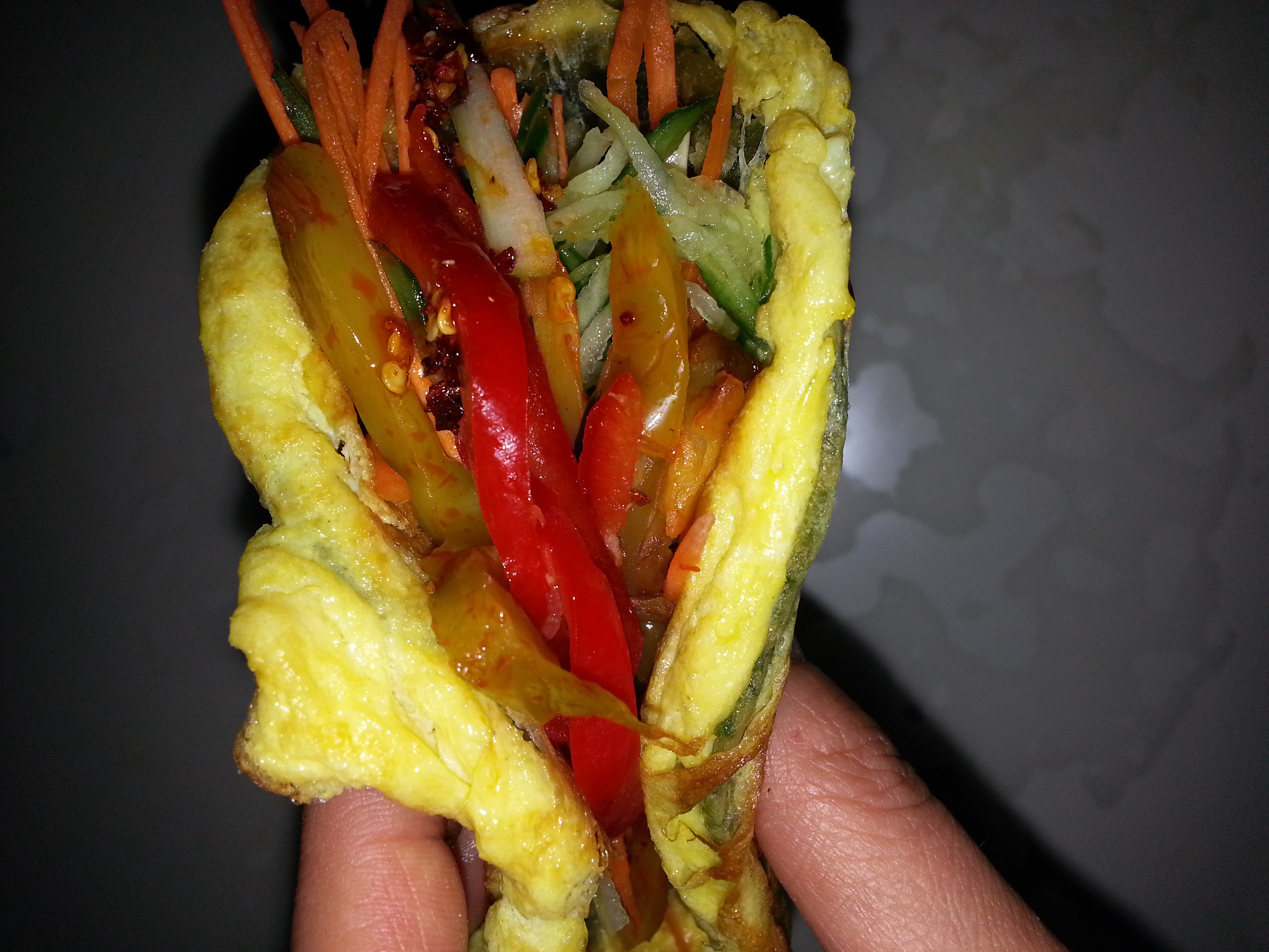 菠菜胡萝卜蛋饼