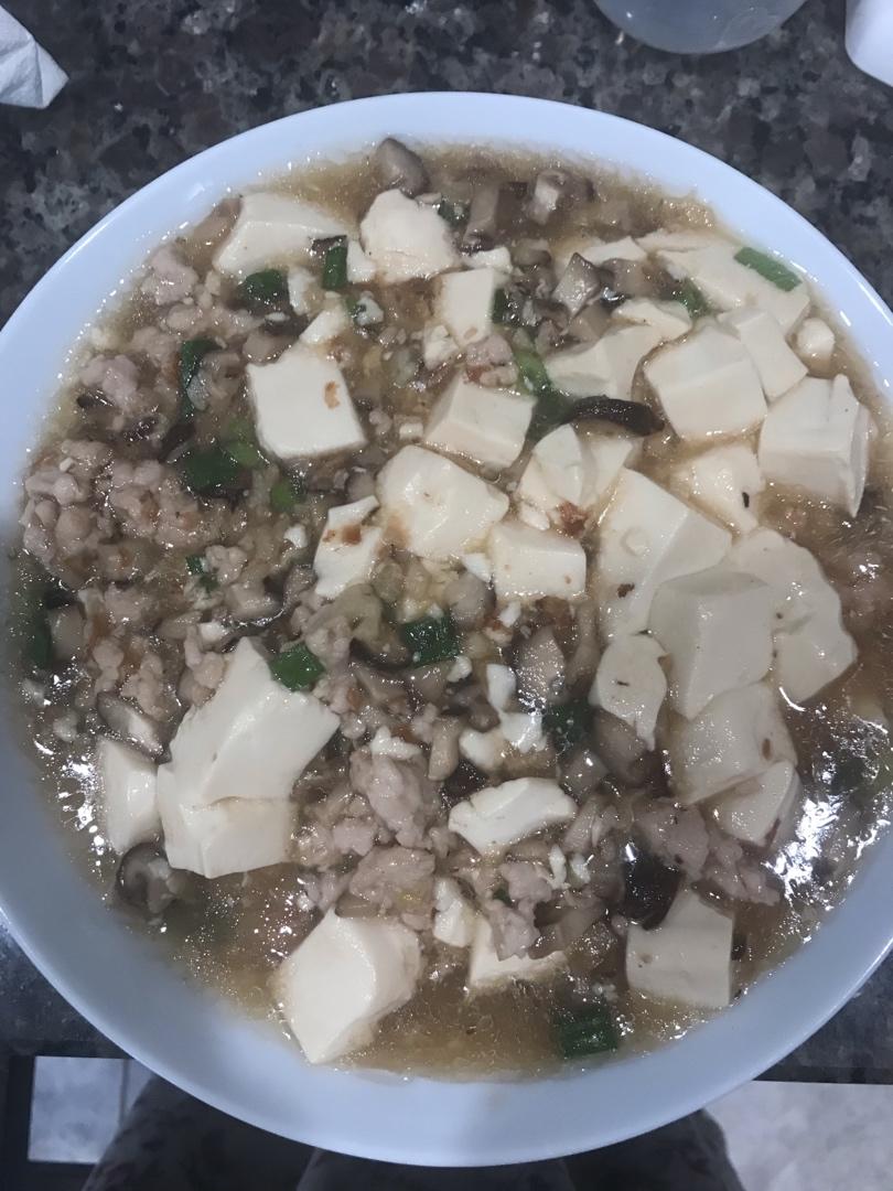 超级下饭的香菇肉沫豆腐