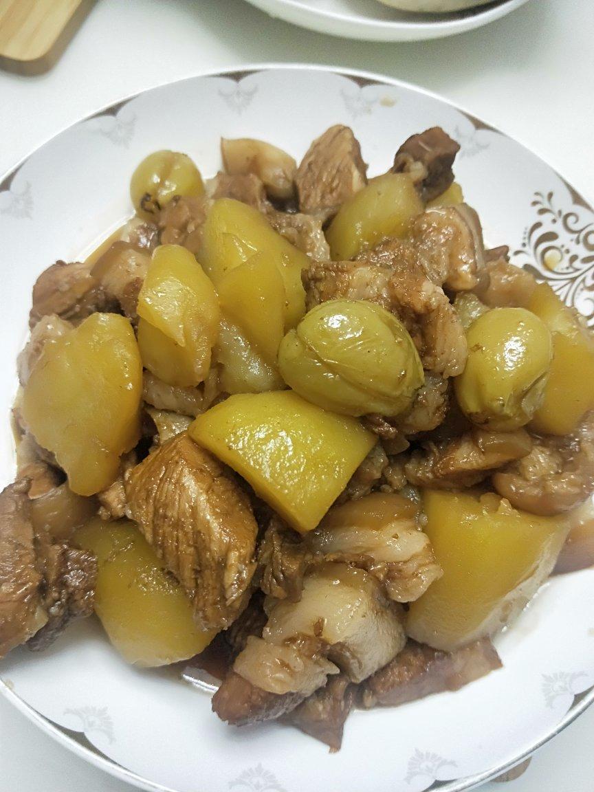 不硬不柴、果味红烧肉