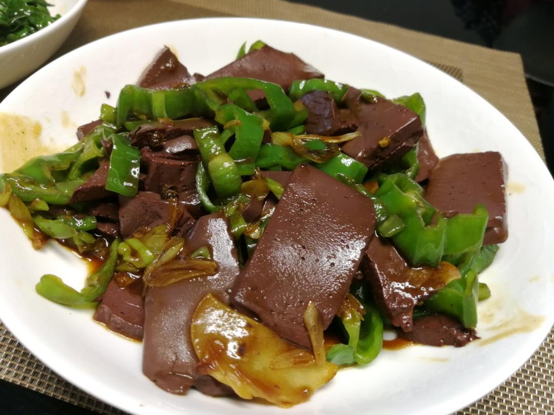 葱烧羊血