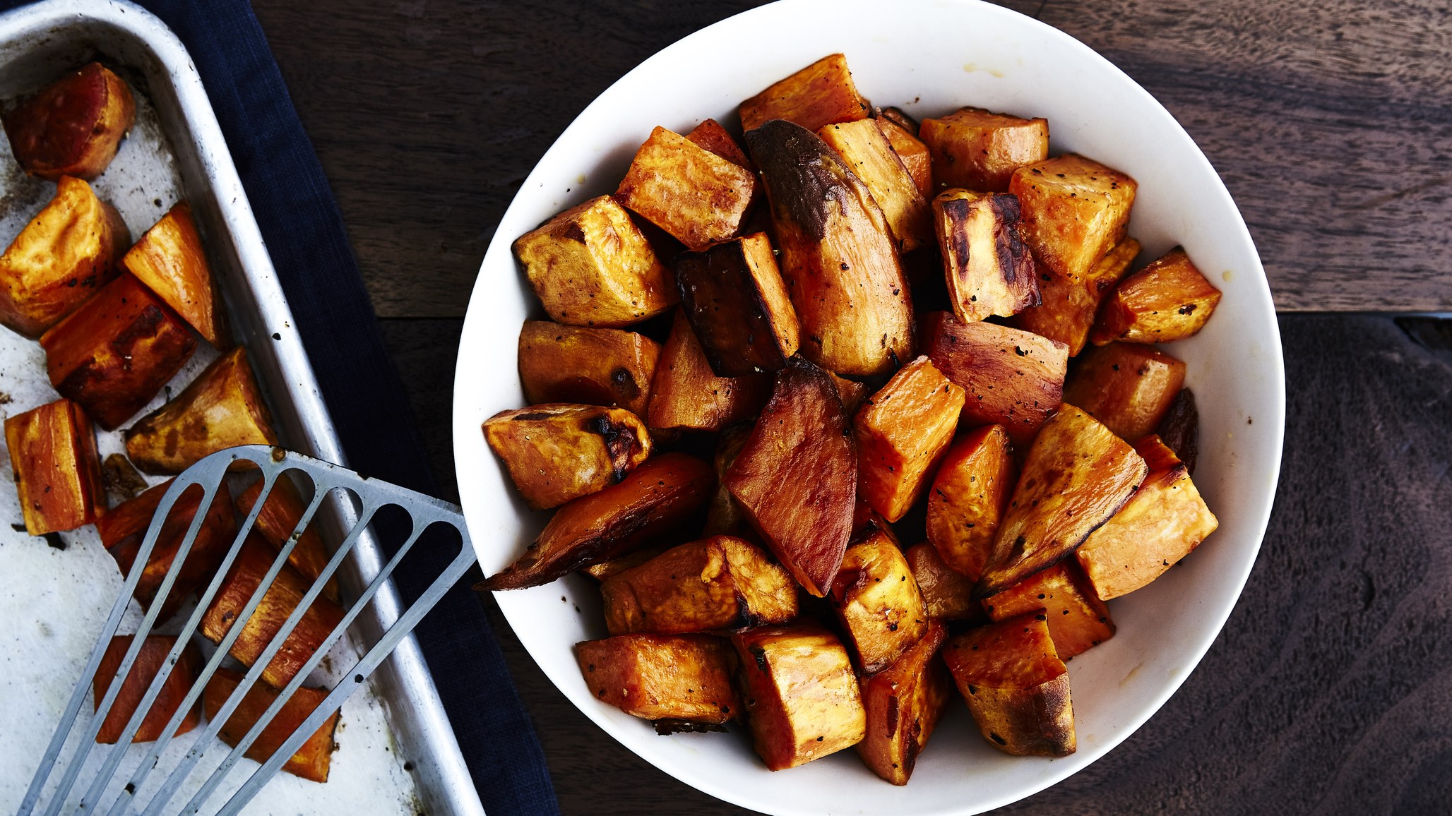 烤箱版烤红薯 Roasted Sweet Potatoes的做法