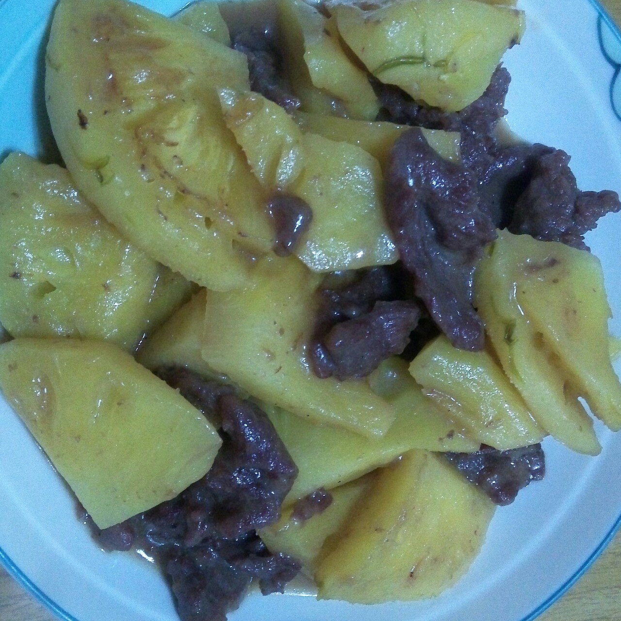 菠萝炒牛肉