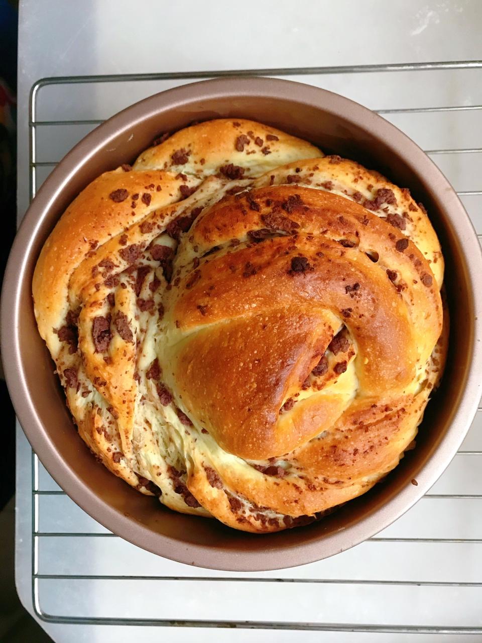 不用下手揉面做豆沙面包