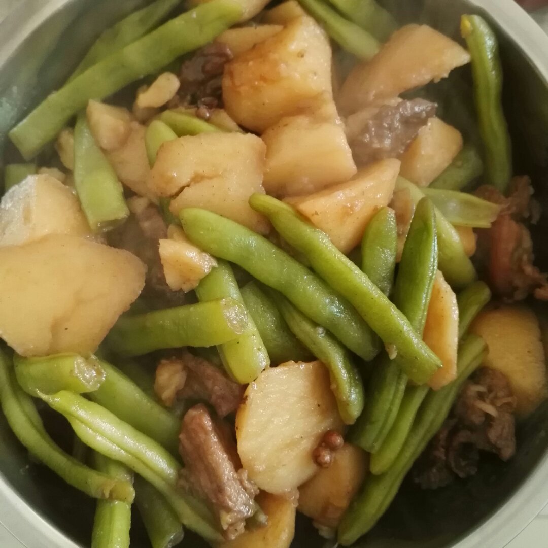 土豆炖豆角