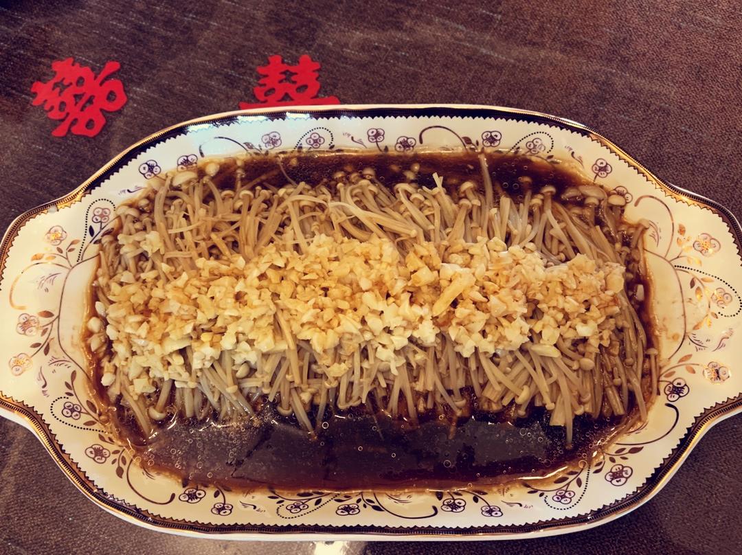 蒜蓉蒸金针菇