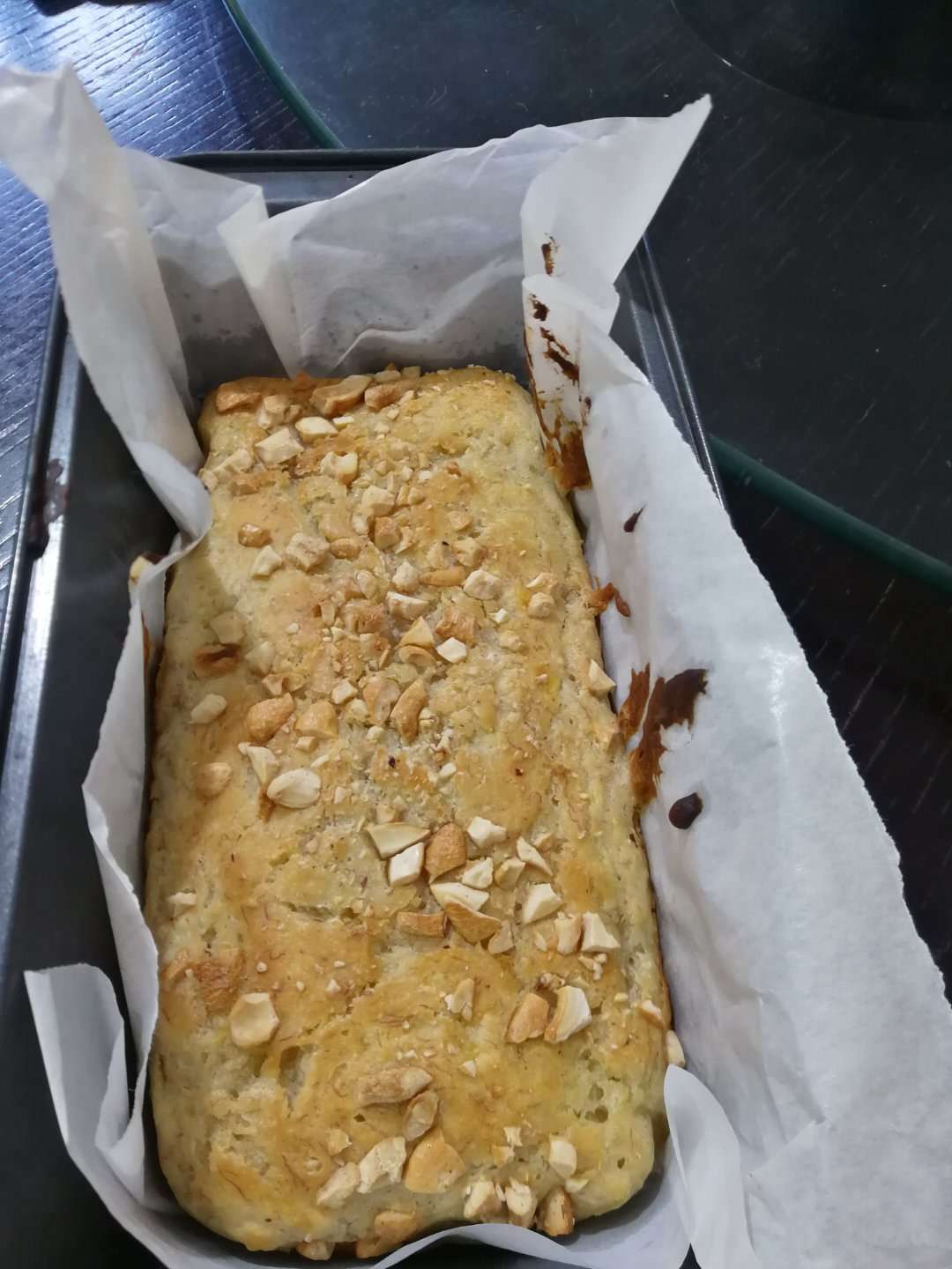 纯素香蕉磅蛋糕