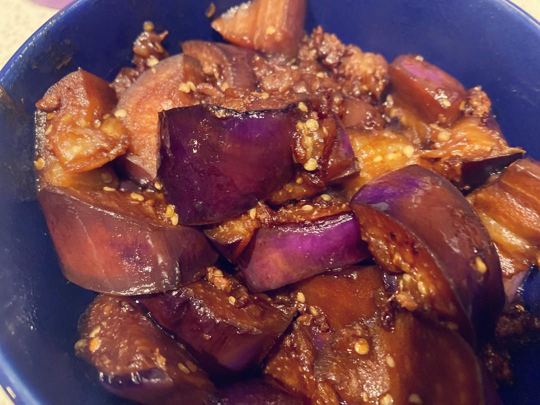 红烧肉沫茄子