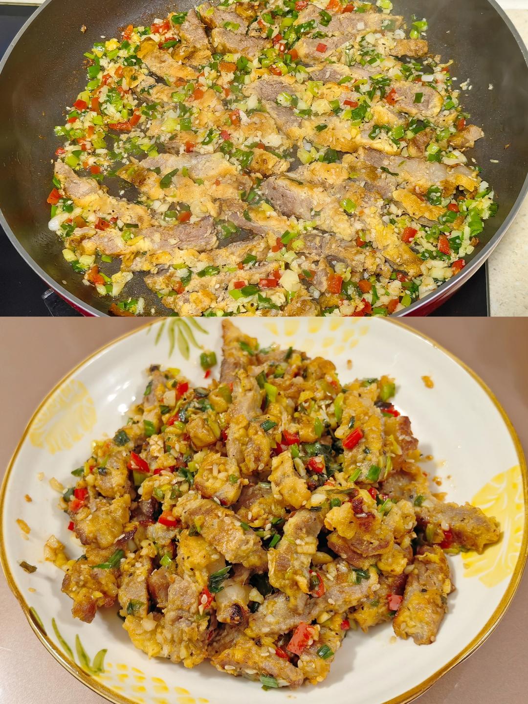 盐葱猪扒的做法