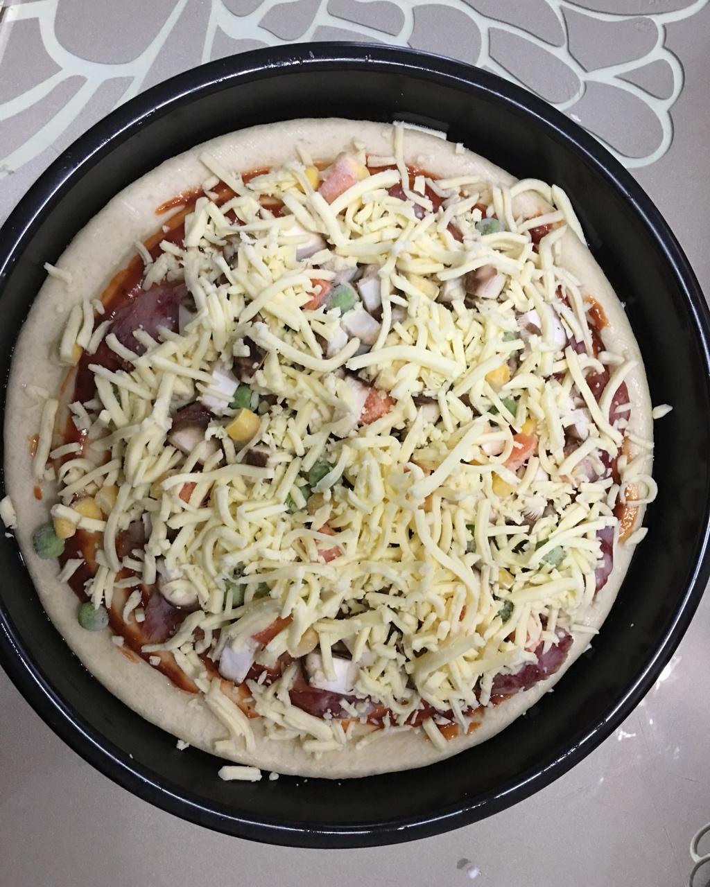 金枪鱼火腿pizza