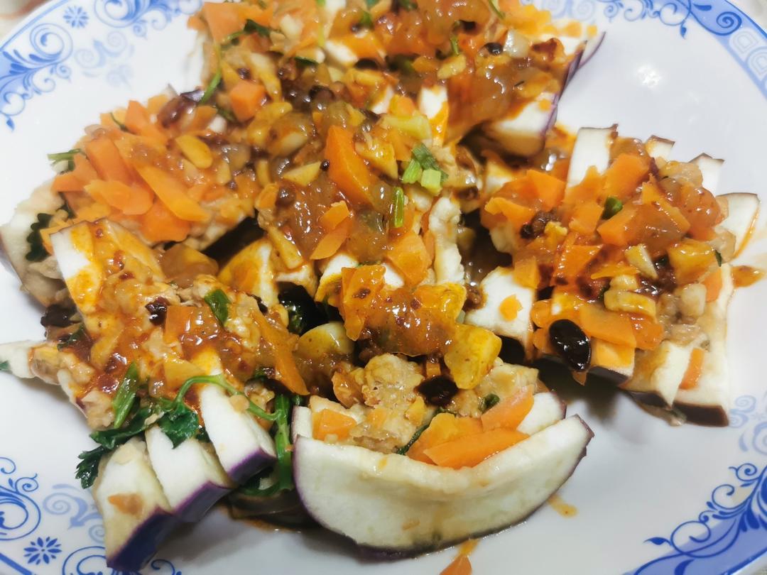 【一人食｜减脂餐】无油低脂鸡胸肉灯笼茄盒