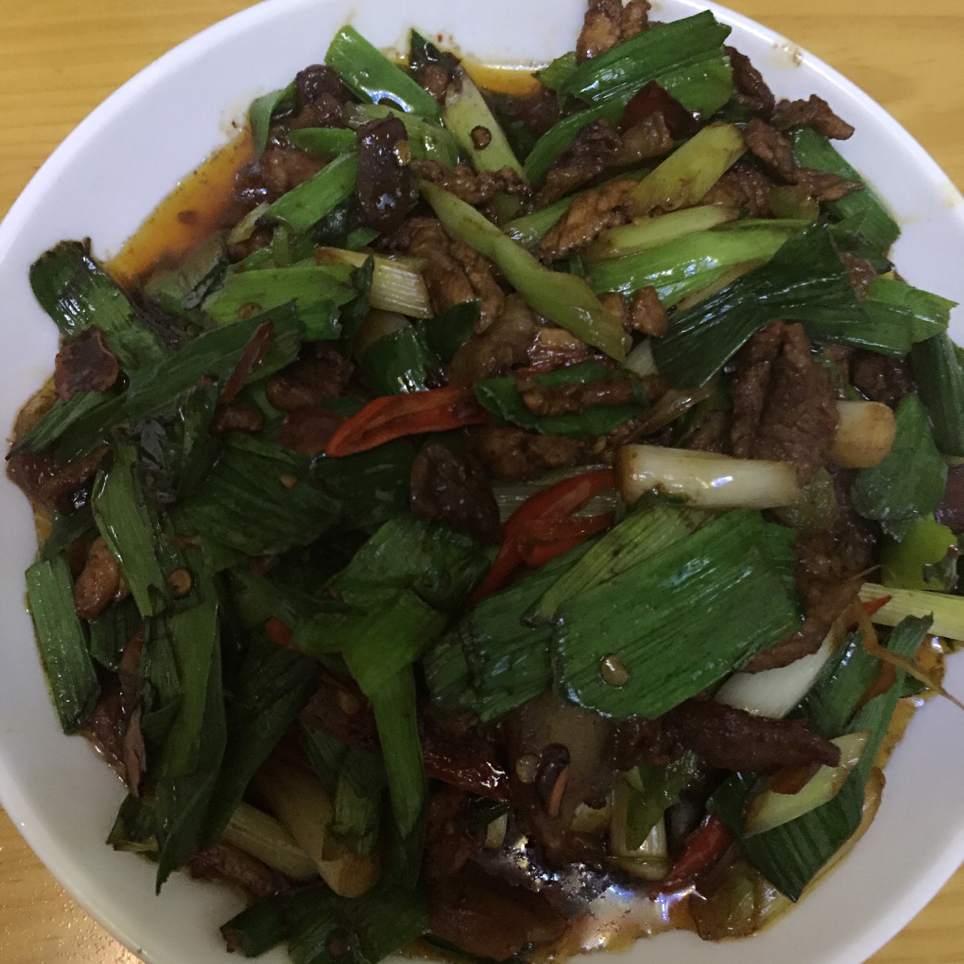 老丁的私房菜-蒜苗回锅肉