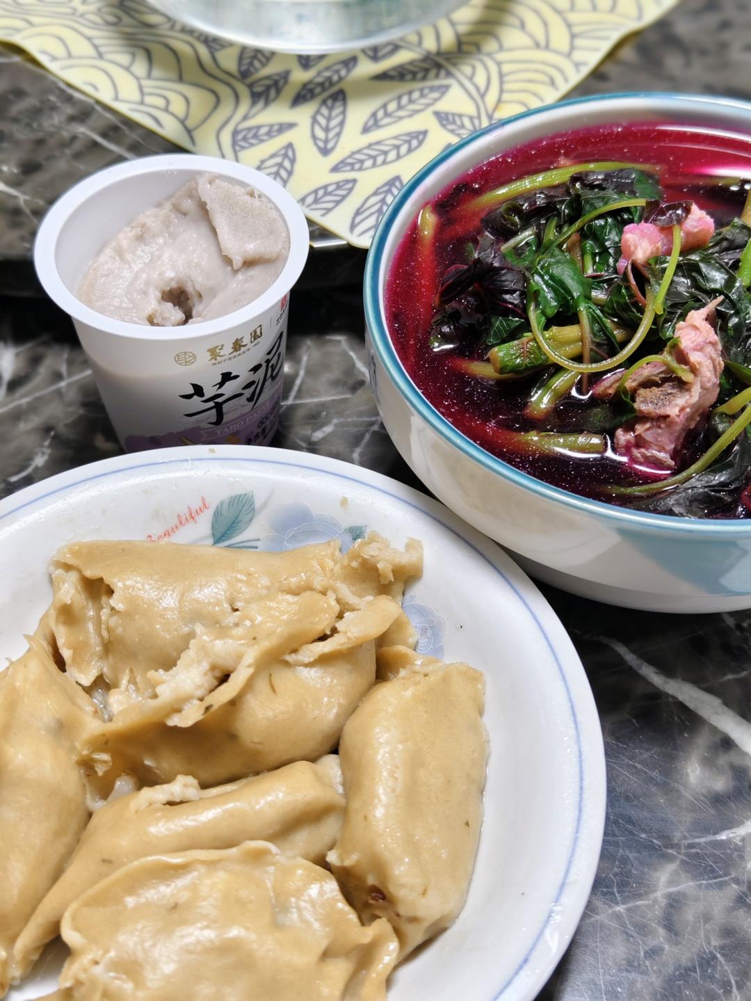 蒜茸炒红苋菜