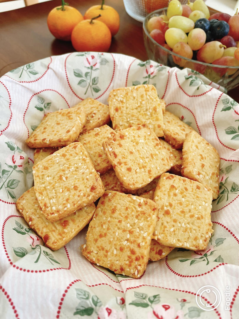 免打发❗️零失败❗️黄金芝士咸味饼干❗️