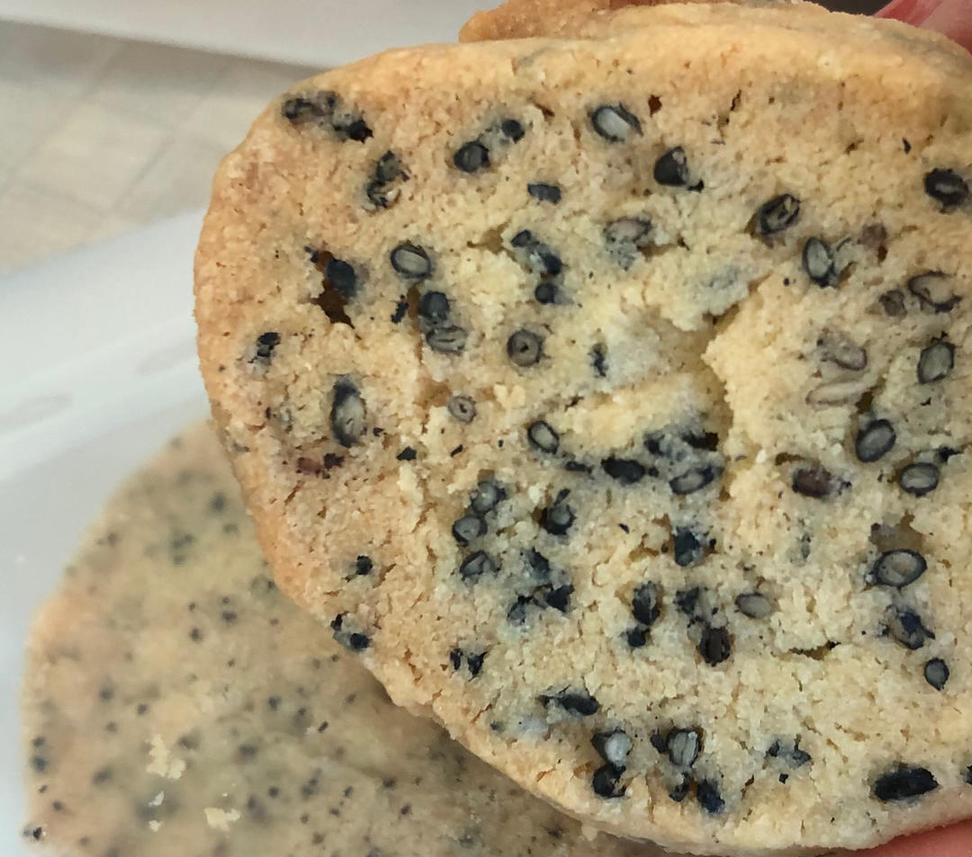 酥脆喷香，制作简单的黑芝麻饼干/烘焙视频饼干篇4